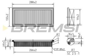 BREMS FA1630 - FILTRI ARIA - AIR FILTER