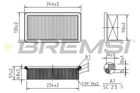 BREMS FA1635 - FILTRI ARIA - AIR FILTER