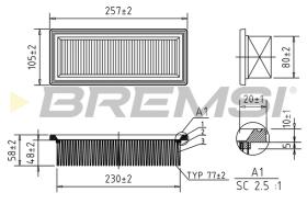 BREMS FA1644 - FILTRI ARIA - AIR FILTER