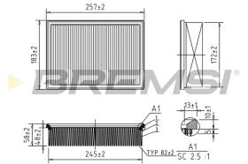 BREMS FA1645 - FILTRI ARIA - AIR FILTER