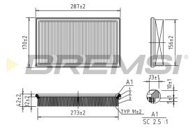 BREMS FA1646 - FILTRI ARIA - AIR FILTER