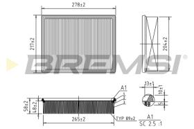 BREMS FA1651 - FILTRI ARIA - AIR FILTER