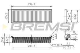 BREMS FA1654 - FILTRI ARIA - AIR FILTER