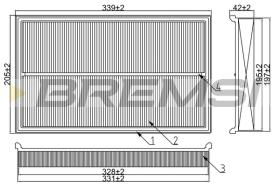 BREMS FA1655 - FILTRI ARIA - AIR FILTER