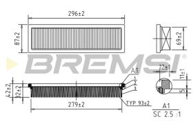 BREMS FA1658 - FILTRI ARIA - AIR FILTER