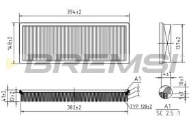 BREMS FA1659 - FILTRI ARIA - AIR FILTER