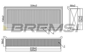 BREMS FA1661 - FILTRI ARIA - AIR FILTER