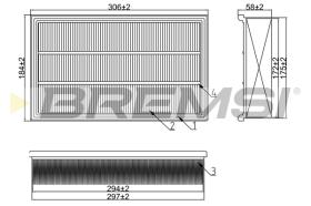 BREMS FA1662 - FILTRI ARIA - AIR FILTER