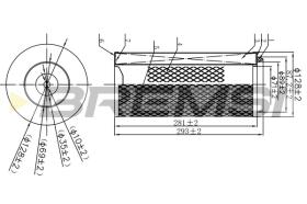 BREMS FA1665 - FILTRI ARIA - AIR FILTER