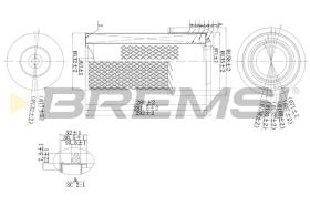 BREMS FA1669 - FILTRI ARIA - AIR FILTER