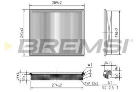 BREMS FA1673 - FILTRI ARIA - AIR FILTER