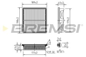 BREMS FA1676 - FILTRI ARIA - AIR FILTER