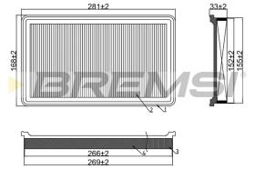 BREMS FA1679 - FILTRI ARIA - AIR FILTER