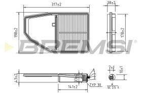 BREMS FA1689 - FILTRI ARIA - AIR FILTER