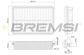 BREMS FA1691 - FILTRI ARIA - AIR FILTER