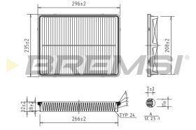 BREMS FA1695 - FILTRI ARIA - AIR FILTER