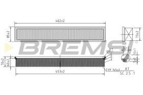 BREMS FA1696 - FILTRI ARIA - AIR FILTER