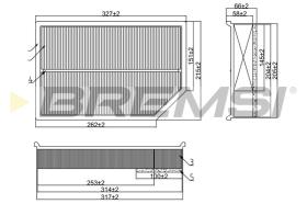 BREMS FA1699 - FILTRI ARIA - AIR FILTER