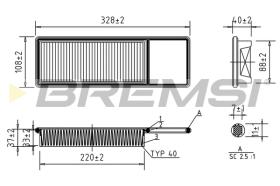 BREMS FA1705 - FILTRI ARIA - AIR FILTER