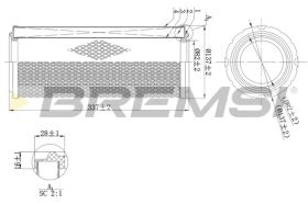 BREMS FA1996 - FILTRI ARIA - AIR FILTER