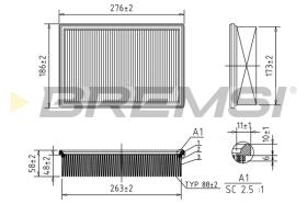 BREMS FA2002 - FILTRI ARIA - AIR FILTER