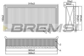 BREMS FA2005 - FILTRI ARIA - AIR FILTER