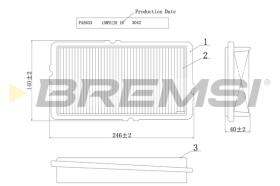 BREMS FA2023 - FILTRI ARIA - AIR FILTER