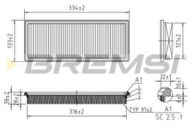 BREMS FA2031 - FILTRI ARIA - AIR FILTER