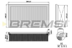 BREMS FA2041 - FILTRI ARIA - AIR FILTER