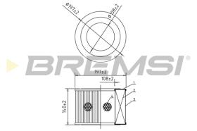 BREMS FA2043 - FILTRI ARIA - AIR FILTER