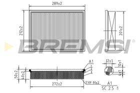 BREMS FA2046 - FILTRI ARIA - AIR FILTER