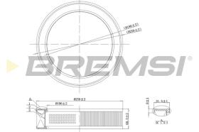 BREMS FA2068 - FILTRI ARIA - AIR FILTER