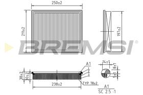 BREMS FA2075 - FILTRI ARIA - AIR FILTER