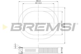 BREMS FA2080 - FILTRI ARIA - AIR FILTER