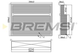 BREMS FA2086 - FILTRI ARIA - AIR FILTER