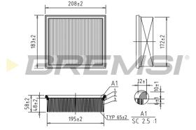 BREMS FA2091 - FILTRI ARIA - AIR FILTER