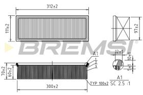 BREMS FA2092 - FILTRI ARIA - AIR FILTER