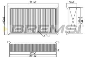 BREMS FA2099 - FILTRI ARIA - AIR FILTER