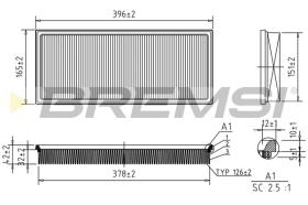 BREMS FA2100 - FILTRI ARIA - AIR FILTER