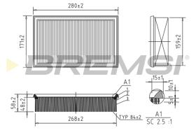 BREMS FA2101 - FILTRI ARIA - AIR FILTER