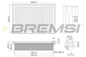 BREMS FA2104 - FILTRI ARIA - AIR FILTER