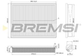 BREMS FA2105 - FILTRI ARIA - AIR FILTER