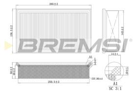 BREMS FA2106 - FILTRI ARIA - AIR FILTER