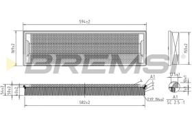 BREMS FA2107 - FILTRI ARIA - AIR FILTER