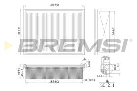 BREMS FA2110 - FILTRI ARIA - AIR FILTER