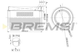 BREMS FA2111 - FILTRI ARIA - AIR FILTER