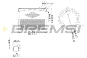 BREMS FA2112 - FILTRI ARIA - AIR FILTER