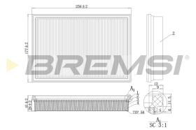 BREMS FA2115 - FILTRI ARIA - AIR FILTER