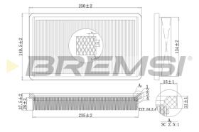 BREMS FA2116 - FILTRI ARIA - AIR FILTER