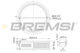 BREMS FA2117 - FILTRI ARIA - AIR FILTER